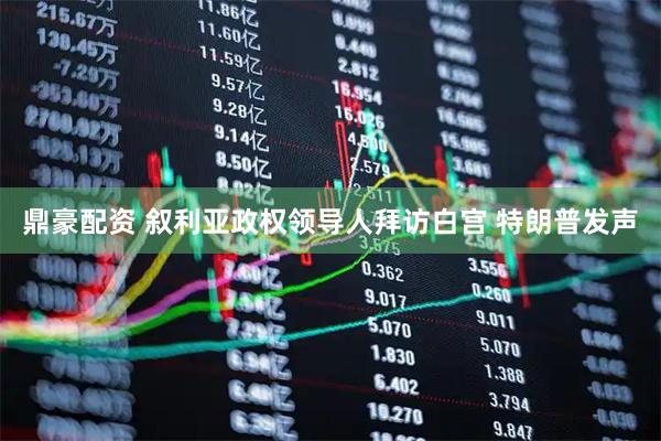鼎豪配资 叙利亚政权领导人拜访白宫 特朗普发声